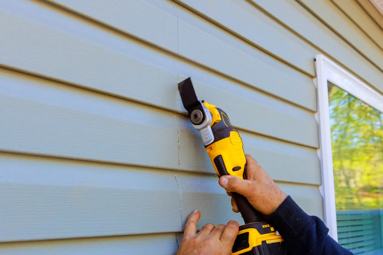 Storm-damaged siding on a Connecticut home